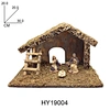 Wooden Nativity with Figures