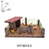 Wooden Nativity with Figures