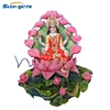 Polyresin religion hindu god Shiva with cow fountain statue