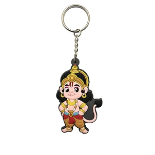 Rubber Hindu god  Krishna Keychain