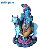 Hindu God Krishna with Cow