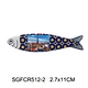 small Ceramic Fridge Magnet in fish shape