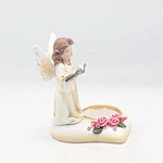 polyresin angel statues with candle holder