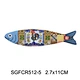 small Ceramic Fridge Magnet in fish shape