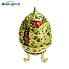 Easter Egg Jewelry Box with epoxy made in Pewter