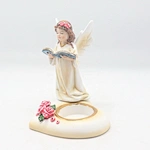 polyresin angel statues with candle holder