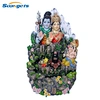 Polyresin religion hindu god Shiva with cow fountain statue