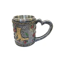 Resin cup with stainless steel Liner for Christmas Decoration