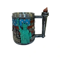 Souvenir polyresin cup with stainless steel Liner