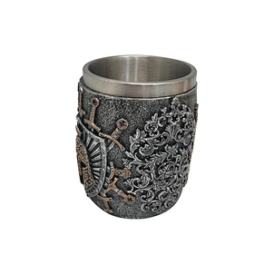 Handmade resin cup with stainless steel Liner