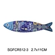 small Ceramic Fridge Magnet in fish shape
