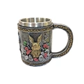 Resin cup with stainless steel Liner for Christmas Decoration