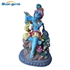 Polyresin Hindu God Krishna with Peacock