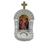 Polyresin Religion Item for Orthodox Icon Products with Candle