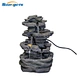 garden fountain with solar pums