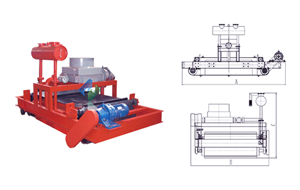 RCDFJ oil-cooled self cleaning belt magnetic separator