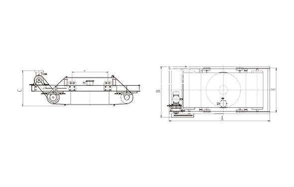 RBCDB disk suspended electromagnet overhead