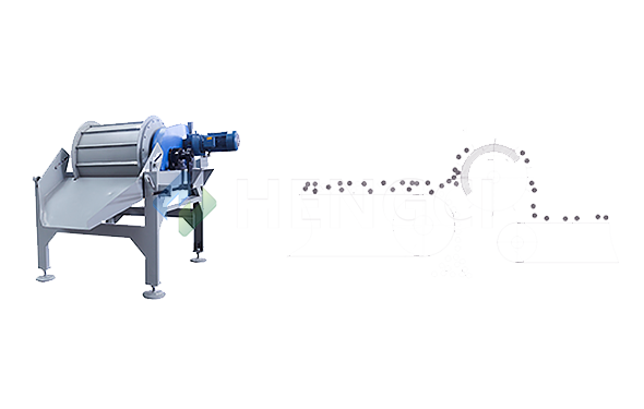 CTZS Top suction rotary drum magnetic separator