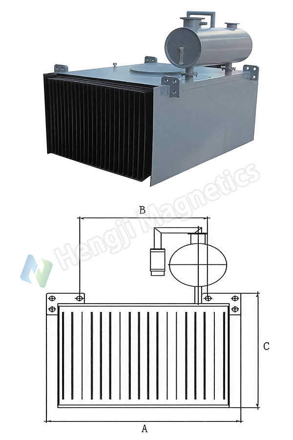 RCYA Hump Magnet Magnetic Separator Schematic Diagram