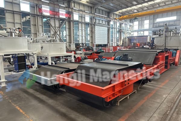 Mechanical Breakdown in Over Belt Magnetic Separators