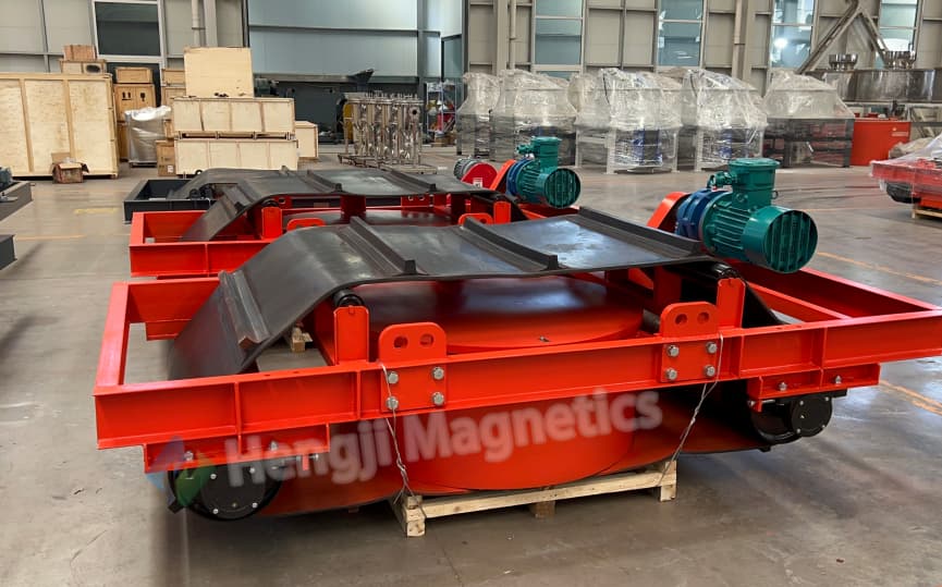 Eliminate Labor Costs with Automated Overbelt Magnetic Separator Systems