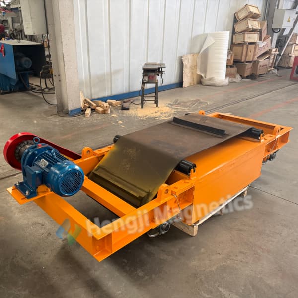 What Ensures Mechanical Reliability of an Overbelt Magnetic Separator in Harsh Environments?