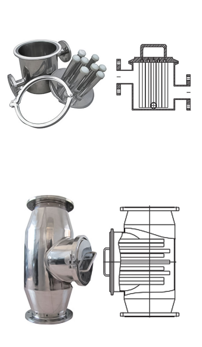 CYG Easy Cleaning Magnetic liquid Magnet Trap​s Schematic Diagram