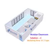 iso 14644 class D 100000 portable modular dust free clean room booth iso 14644 class dust free clean room booth