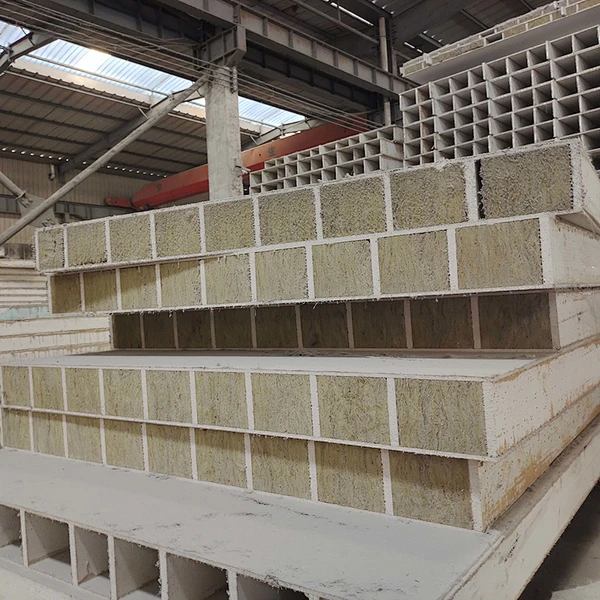 HUAAO Modern Design Fireproof MGO Rock Wool Sandwich Panel Steel Material for Des Panneaux De Sandwich Competitive Price