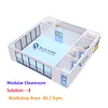 ISO 7 Modular Laboratory Cleanroom Booth Portable Hard Wall Assembly for Various Park School Exterior Bedroom Hotel Dining Villa