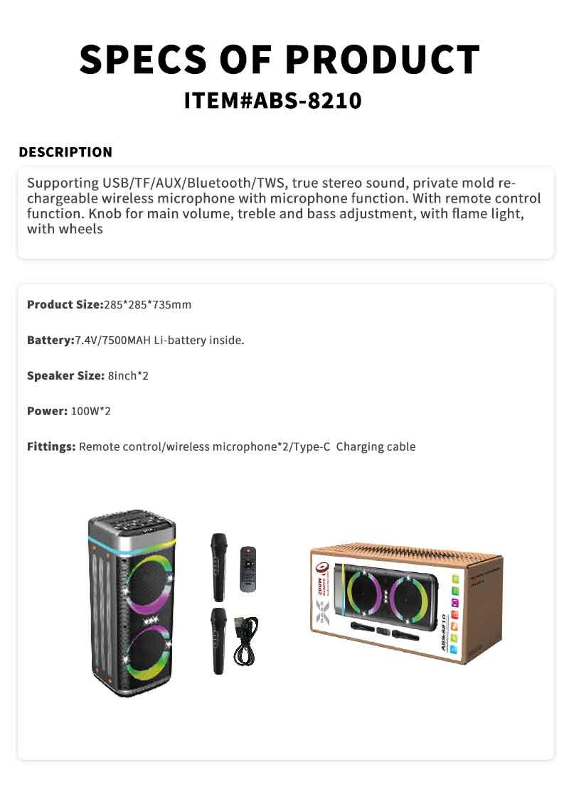 Wireless Speakers,Wireless Microphone,remote control