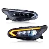 Auto-Y Gold Modified DRL Lens LED Headlight System Car Accessories for Nissan Sylphy Sentra 2020-23