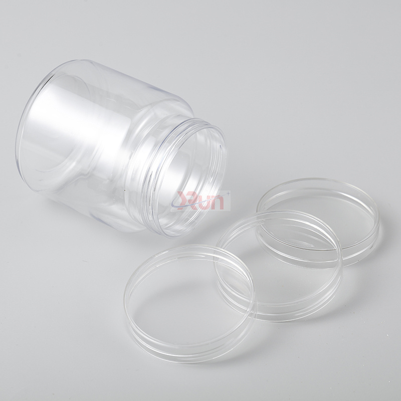 Choose our drug packaging preforms for reliable protein powder packaging, pickle containers, and all your clear plastic jars