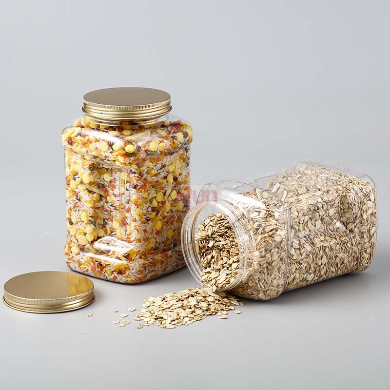 We specialize in transparent plastic boxes, offering clear PET jars in square plastic containers for premium dry fruits storage