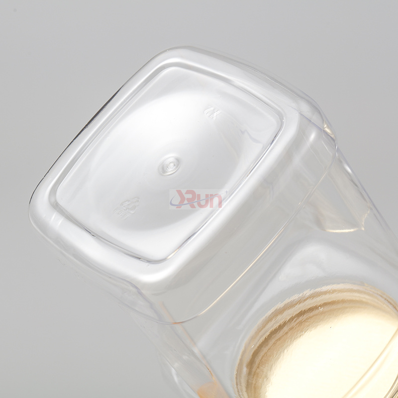 We are experts in plastic food storage containers, offering clear PET jars within square plastic containers for efficient dry fruits storage