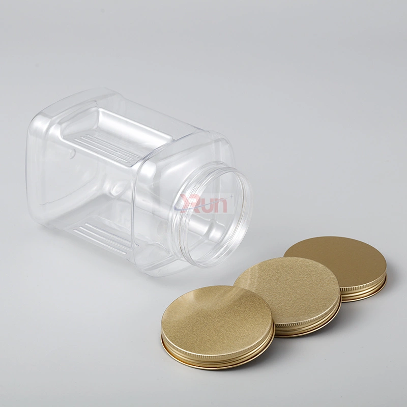 Benefit from durable plastic containers with clear PET jars as square plastic containers, ideal for long-term dry fruits storage