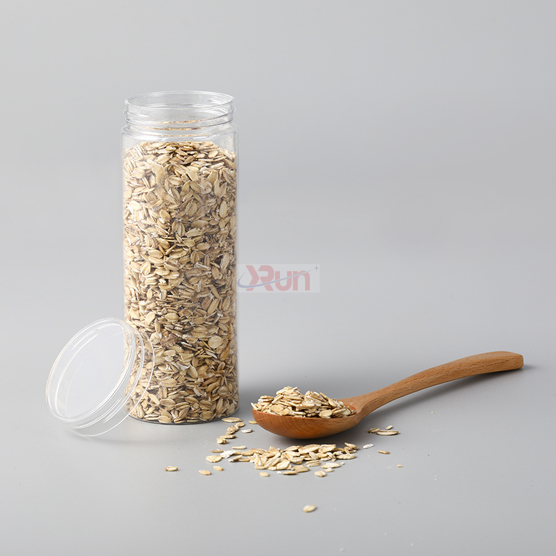 Explore our versatile 50ml Plastic Jars, also clear PET Cans, for efficient Food Packing.
