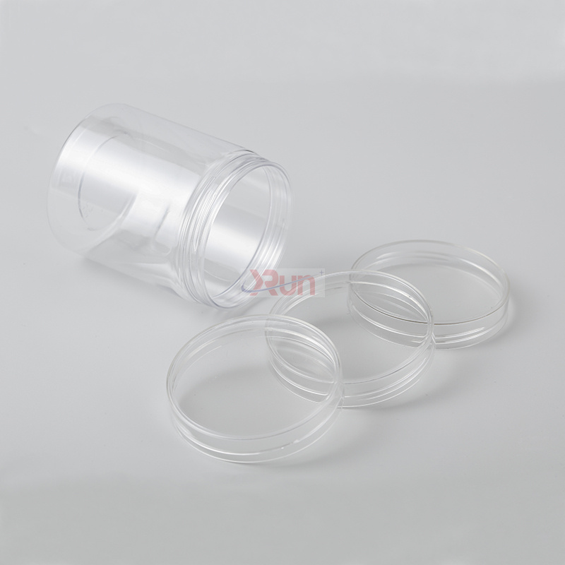 Our 30ml plastic tubes are a compact transparent PET container option, less common for nuts storage but versatile for other pet food jars uses.
