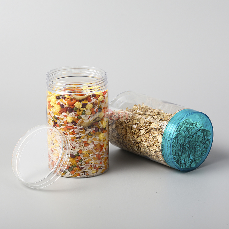 Our Custom Jars are premium Plastic Food Containers with Lid for Dry Fruits Storage, also great for food fresh-keeping boxes