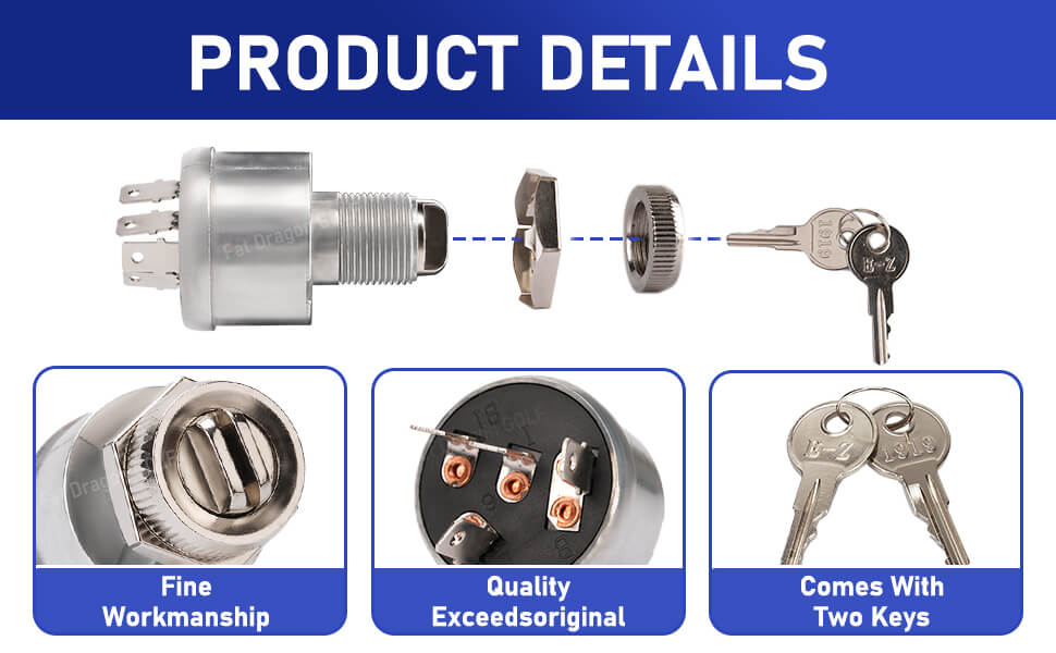 EZGO ignition switch,EZGO TXT ignition switch