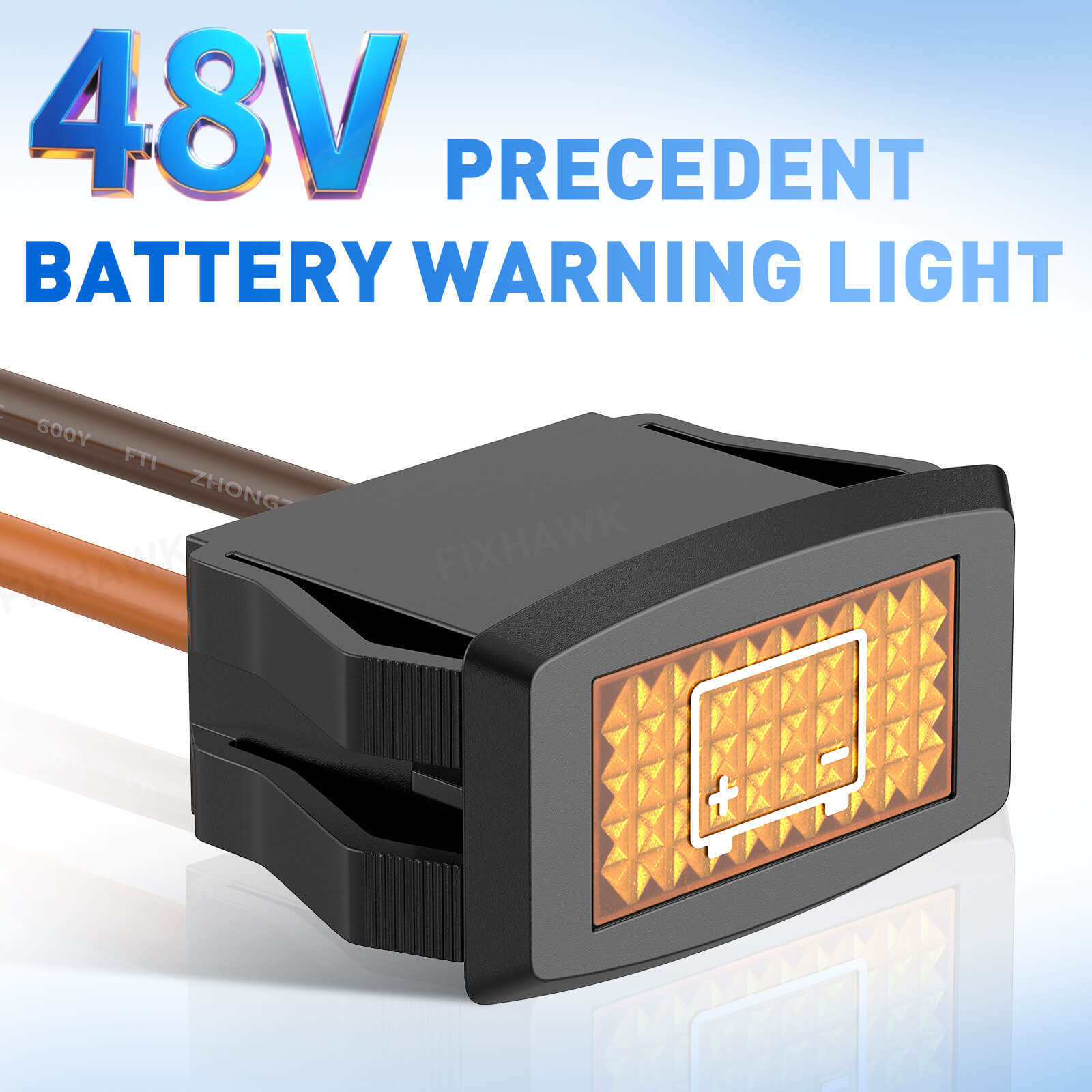 48 volt golf cart battery light