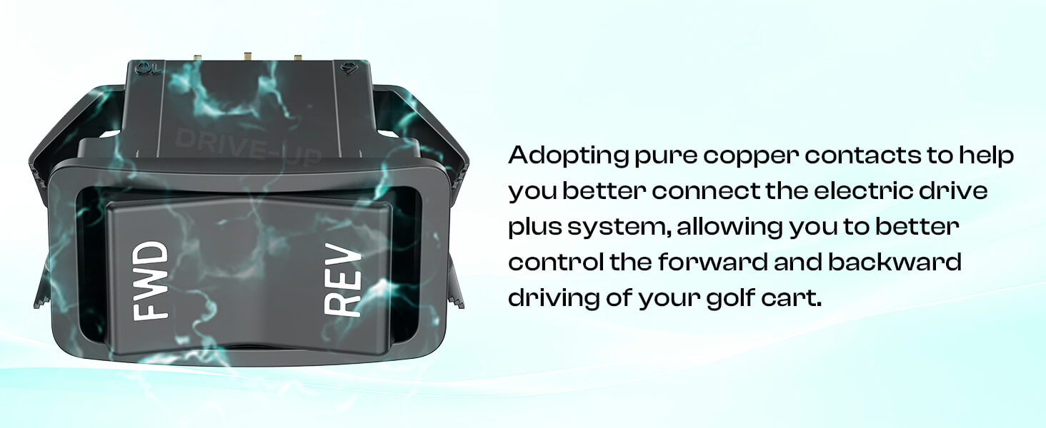 EZGO golf cart forward reverse switch includes safety-first installation requirements
