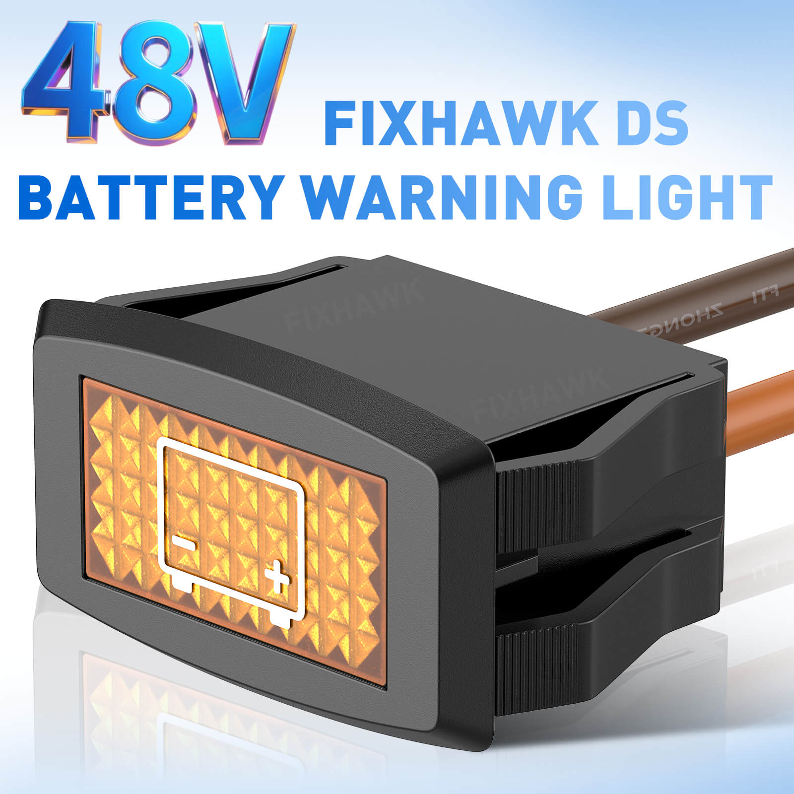 48 volt golf cart battery light
