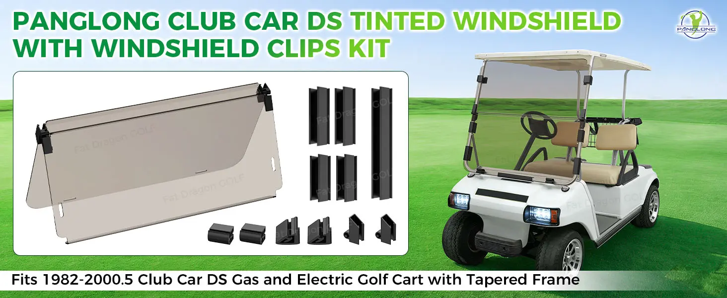 club car ds windshield for golf cart