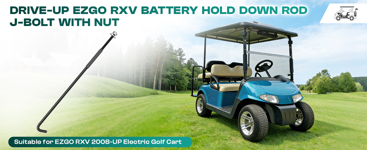 ezgo battery hold down rods,ezgo rxv battery hold down