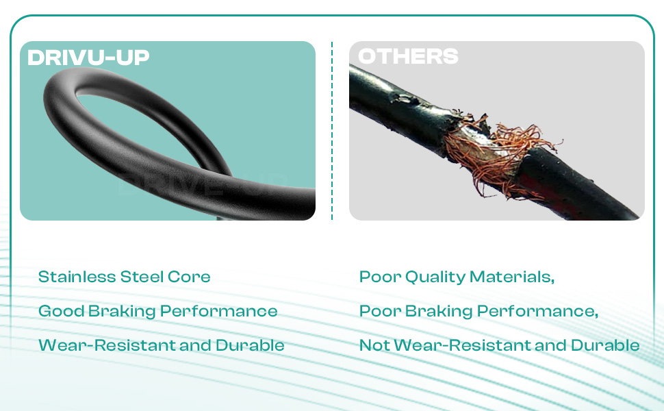 these golf cart brakes cables are manufactured with stainless steel core