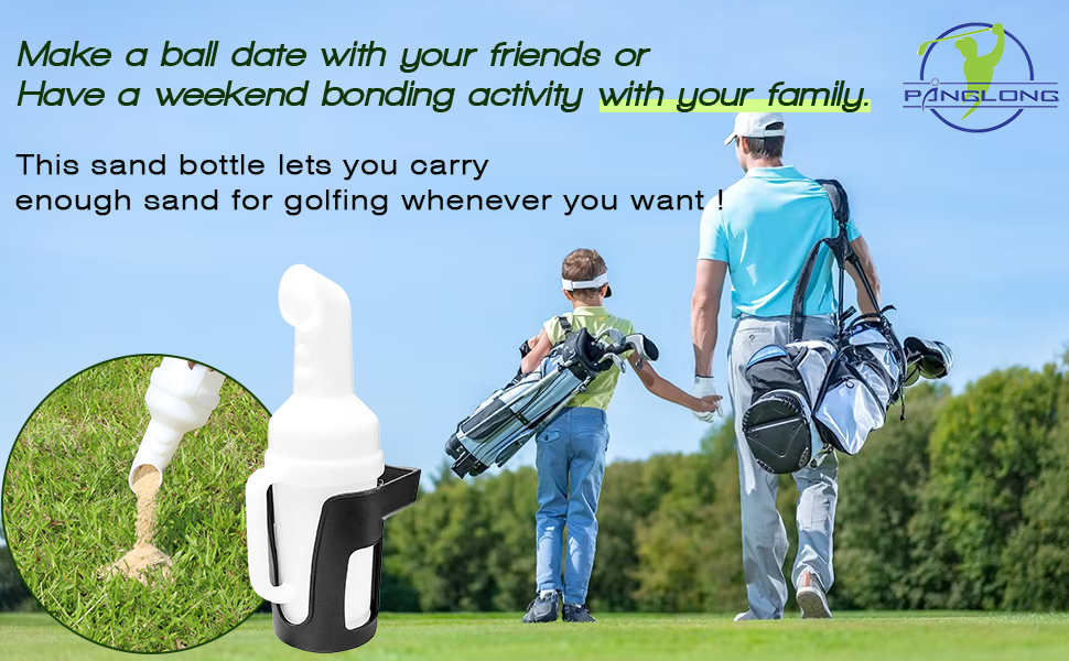 This sand bottle golf cart accessory highly convenient for daily use.