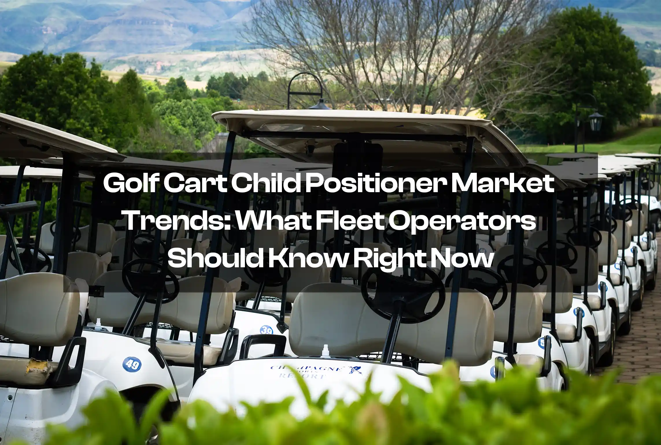 golf cart child postioner for fleet
