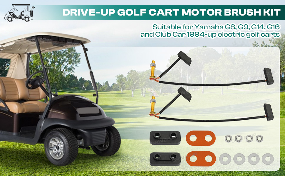 Drive-up 36 48 volt golf cart motor brushes kit suitable for Yamaha G8,G9,G14,G16 and Club Car 1994-up electric golf cart