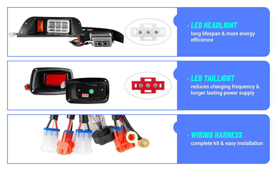 EZGO TXT led light kit,EZGO golf cart led light kits